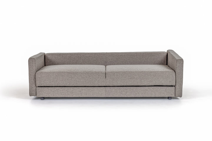 Fredonia Modern Grey Fabric Sofa Bed with Storage