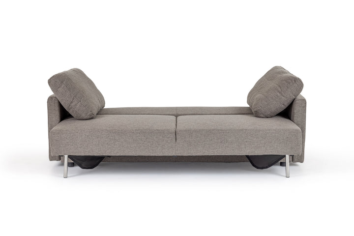 Fredonia Modern Grey Fabric Sofa Bed with Storage