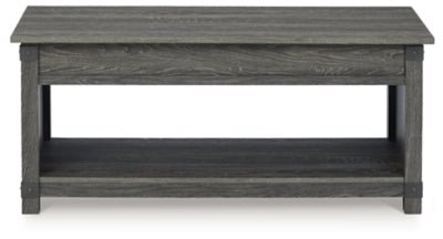 Freedan Lift - Top Coffee Table - Dark Gray Coffee Table modern furniture Contempo Furniture