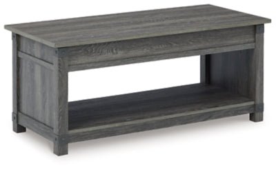 Freedan Lift - Top Coffee Table - Dark Gray Coffee Table modern furniture Contempo Furniture