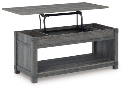 Freedan Lift - Top Coffee Table - Dark Gray Coffee Table modern furniture Contempo Furniture