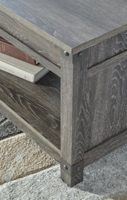 Freedan Lift - Top Coffee Table - Dark Gray Coffee Table modern furniture Contempo Furniture