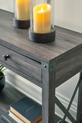 Freedan Sofa/Console Table - Dark Gray Sofa Table modern furniture Contempo Furniture