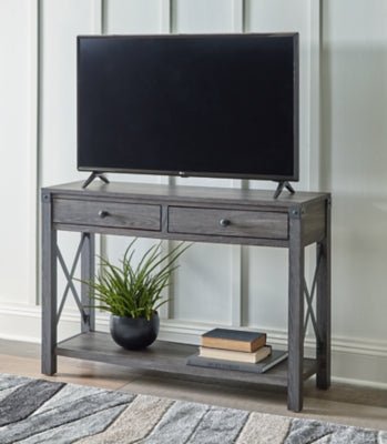 Freedan Sofa/Console Table - Dark Gray Sofa Table modern furniture Contempo Furniture