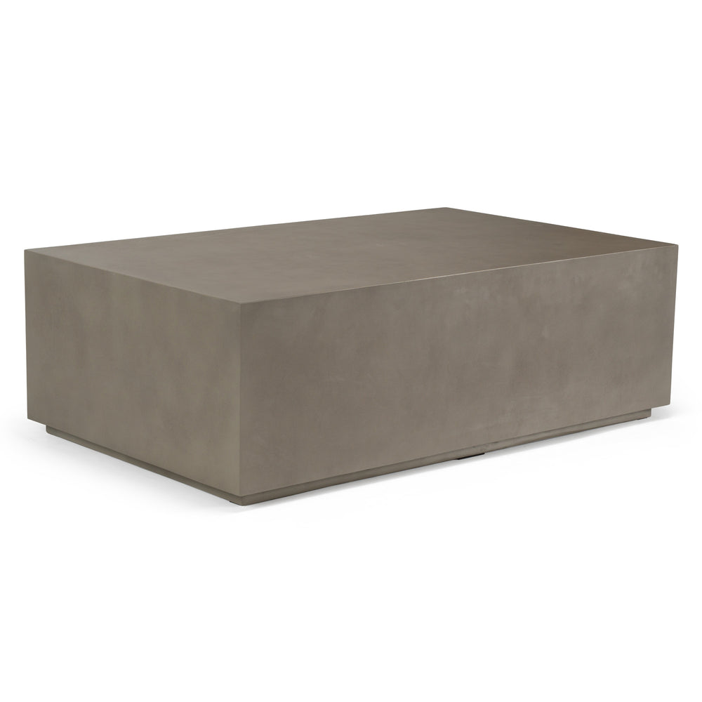 Fresno - Modern Grey Concrete Coffee Table - View 9