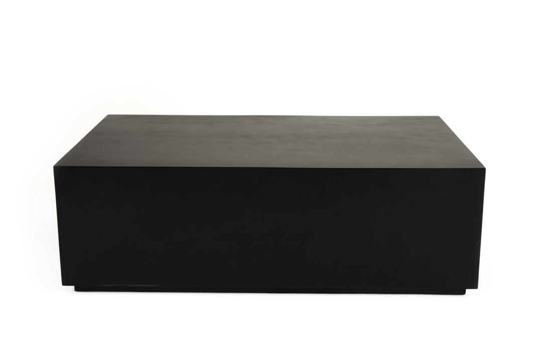 Fresno  Modern Black Concrete Coffee Table