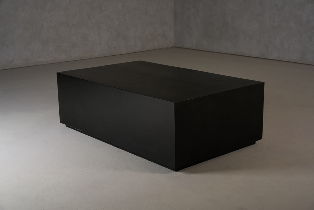 Fresno - Modern Black Concrete Coffee Table - View 4