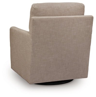 Freybourne Next - Gen Nuvella Swivel Accent Chair - Beige Swivel Chair modern furniture Contempo Furniture