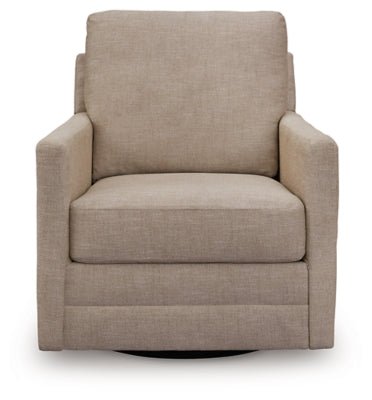Freybourne Next - Gen Nuvella Swivel Accent Chair - Beige Swivel Chair modern furniture Contempo Furniture