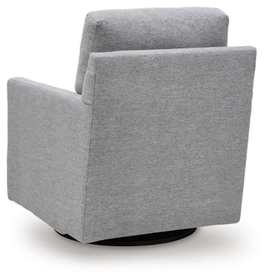 Freybourne Next - Gen Nuvella Swivel Accent Chair - Gray Swivel Chair modern furniture Contempo Furniture