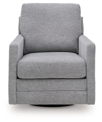 Freybourne Next - Gen Nuvella Swivel Accent Chair - Gray Swivel Chair modern furniture Contempo Furniture