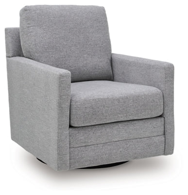 Freybourne Next - Gen Nuvella Swivel Accent Chair - Gray Swivel Chair modern furniture Contempo Furniture