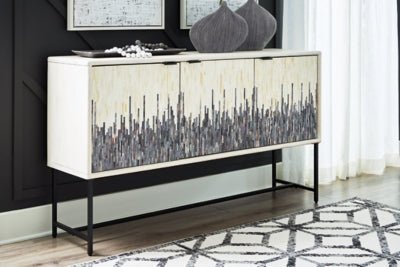 Freyton Accent Cabinet - White Accent Cabinet modern furniture Contempo Furniture