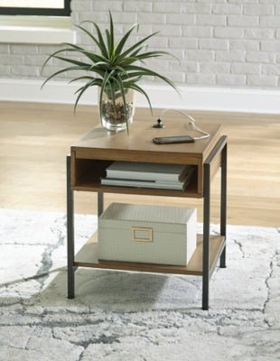 Fridley End Table - Dark Brown End Table modern furniture Contempo Furniture
