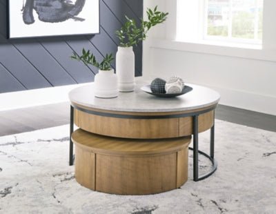 Fridley Nesting Coffee Table (Set of 2) - Dark Gray Nesting Table modern furniture Contempo Furniture