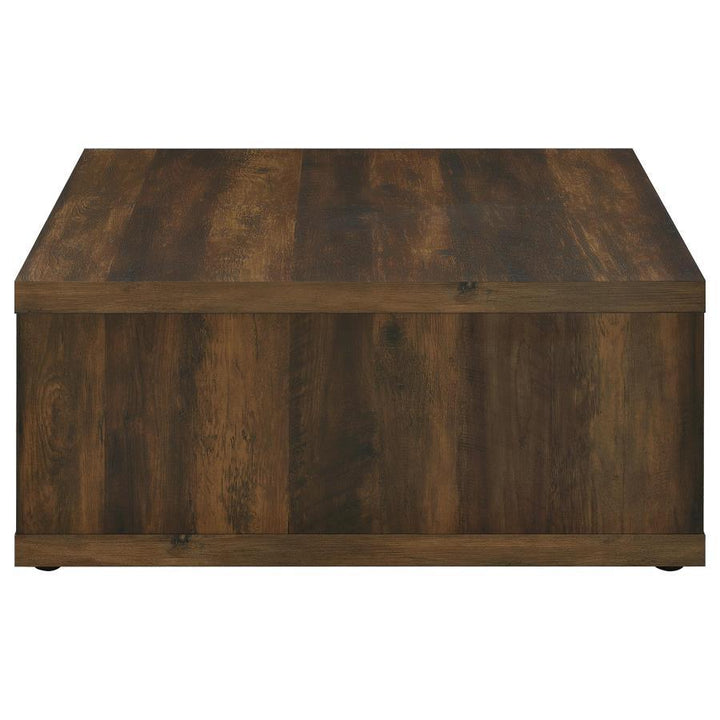Frisco - Square Engineered Wood Coffee Table - Dark Pine Coffee Table modern furniture Contempo Furniture