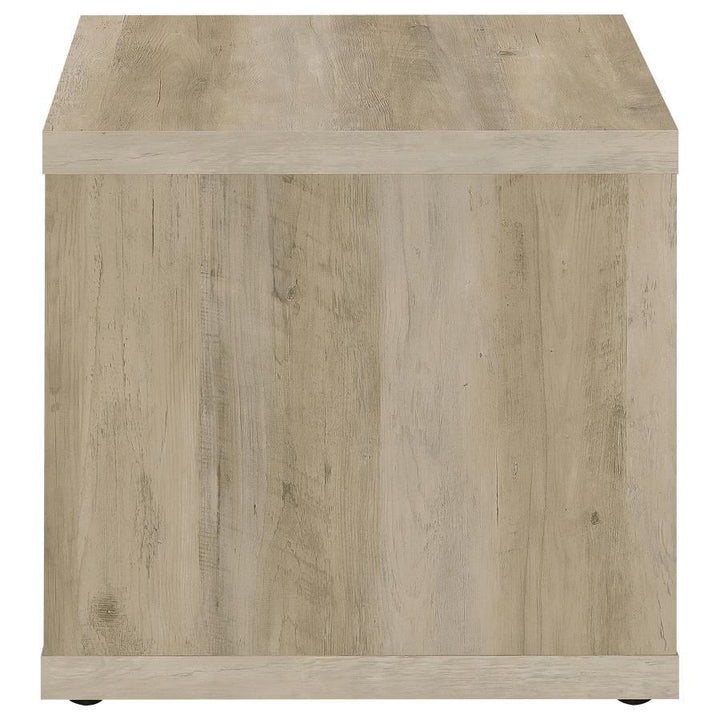 Frisco - Square Engineered Wood Side End Table - Distressed Pine End Table modern furniture Contempo Furniture