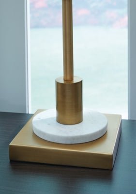 Fritzburn Table Lamp - Gold Table Lamp modern furniture Contempo Furniture