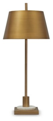 Fritzburn Table Lamp - Gold Table Lamp modern furniture Contempo Furniture