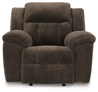 Frohn Recliner - Dark Brown Rocker Chair modern furniture Contempo Furniture