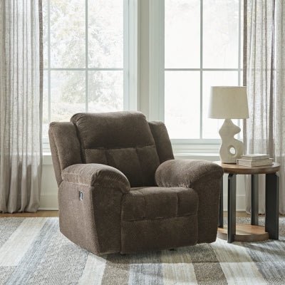 Frohn Recliner - Dark Brown Rocker Chair modern furniture Contempo Furniture