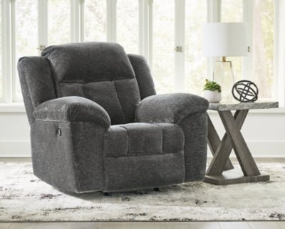Frohn Recliner - Dark Gray Rocker Chair modern furniture Contempo Furniture