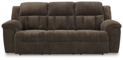 Frohn Reclining Sofa - Dark Brown Reclining Sofa modern furniture Contempo Furniture