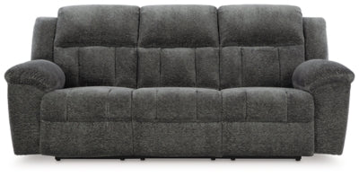 Frohn Reclining Sofa - Dark Gray | Ashley Furniture