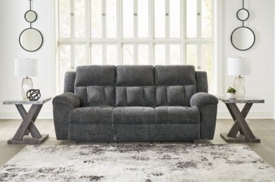 Frohn Reclining Sofa - Dark Gray Reclining Sofa modern furniture Contempo Furniture