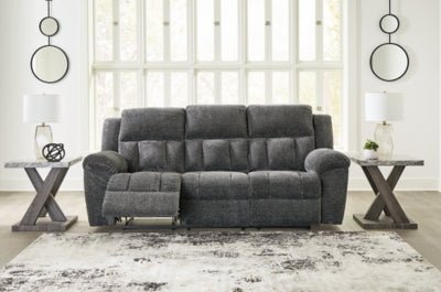 Frohn Reclining Sofa - Dark Gray Reclining Sofa modern furniture Contempo Furniture