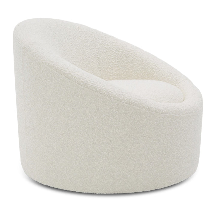 Frontier - Glam White Fabric Accent Chair