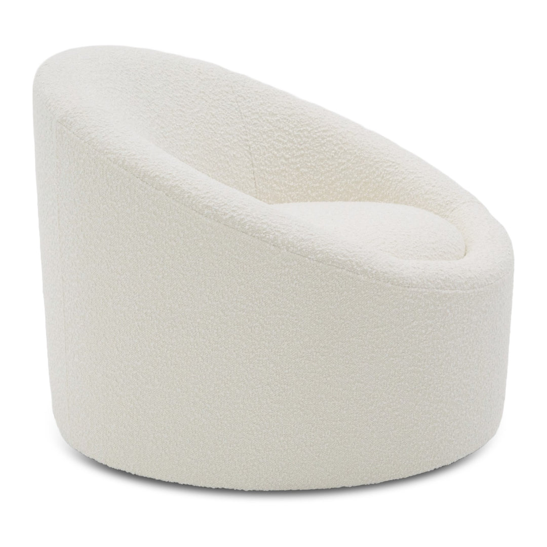 Frontier - Glam White Fabric Accent Chair