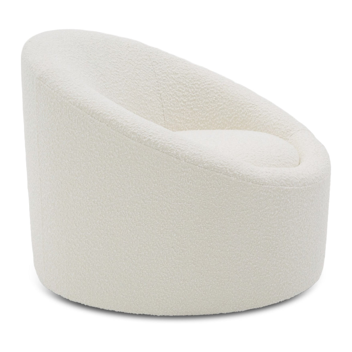 Frontier - Glam White Fabric Accent Chair