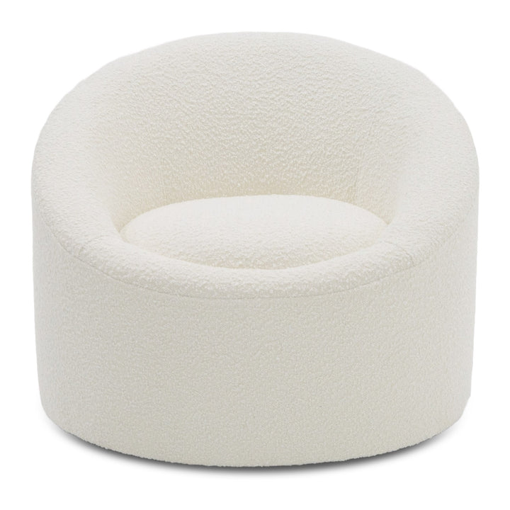 Frontier - Glam White Fabric Accent Chair