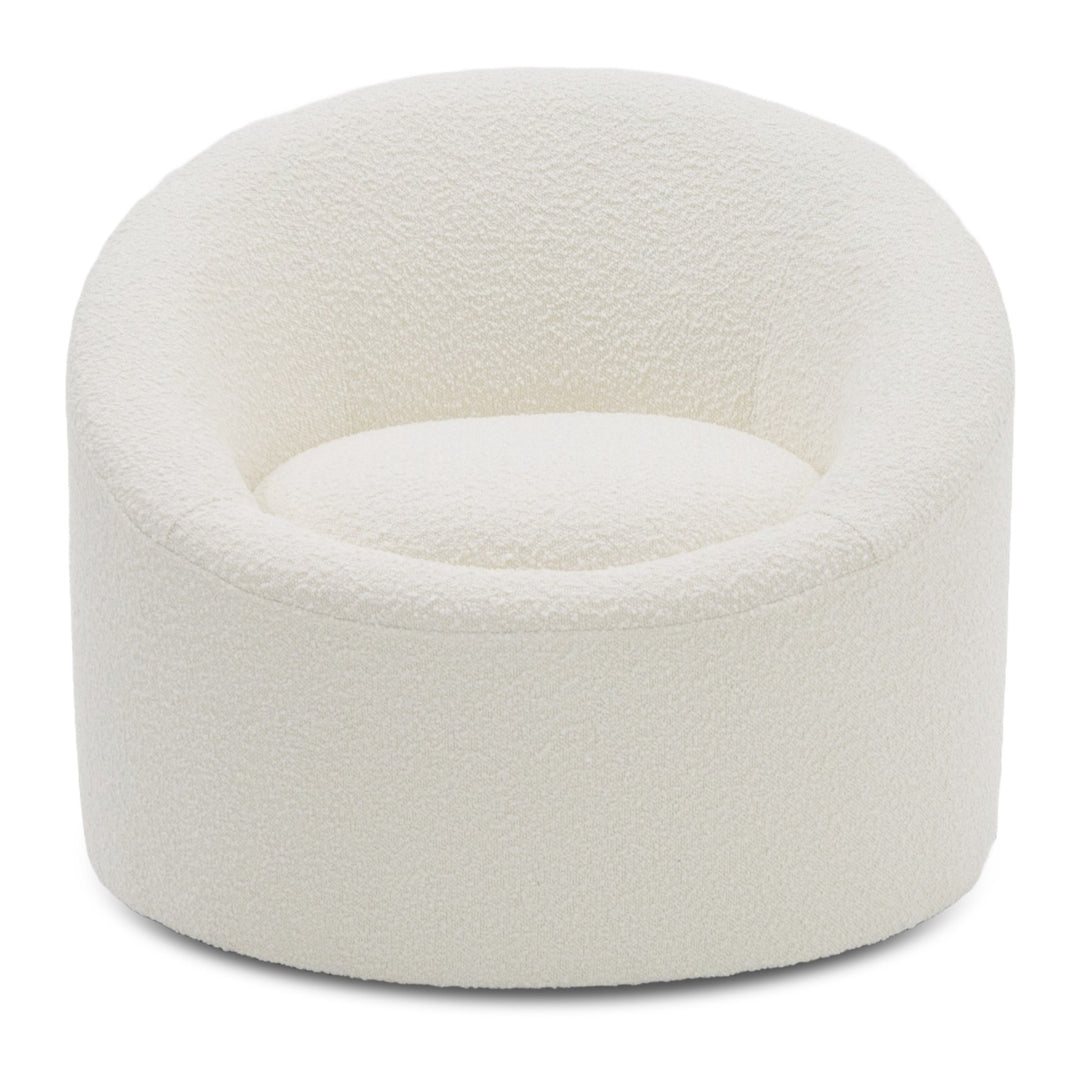Frontier - Glam White Fabric Accent Chair