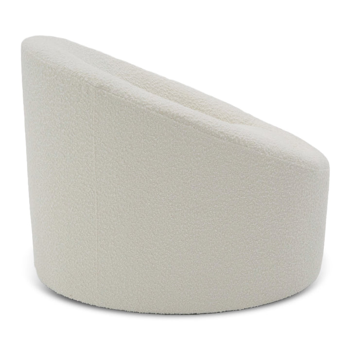 Frontier - Glam White Fabric Accent Chair