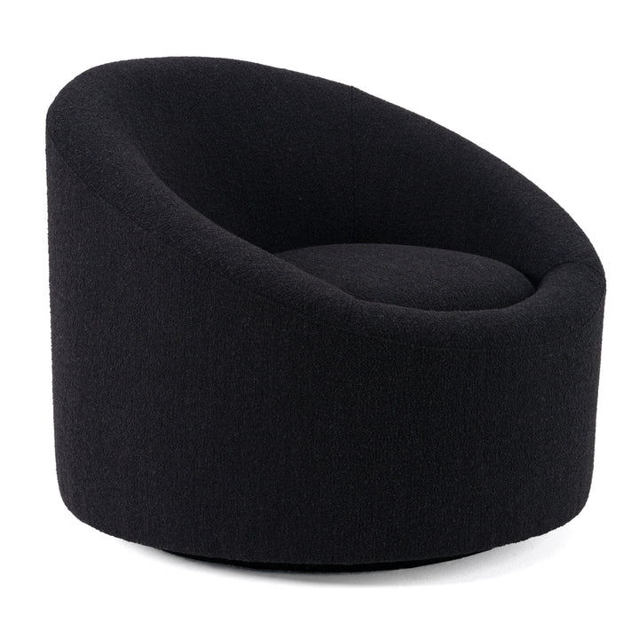Frontier - Glam Black Fabric Accent Chair