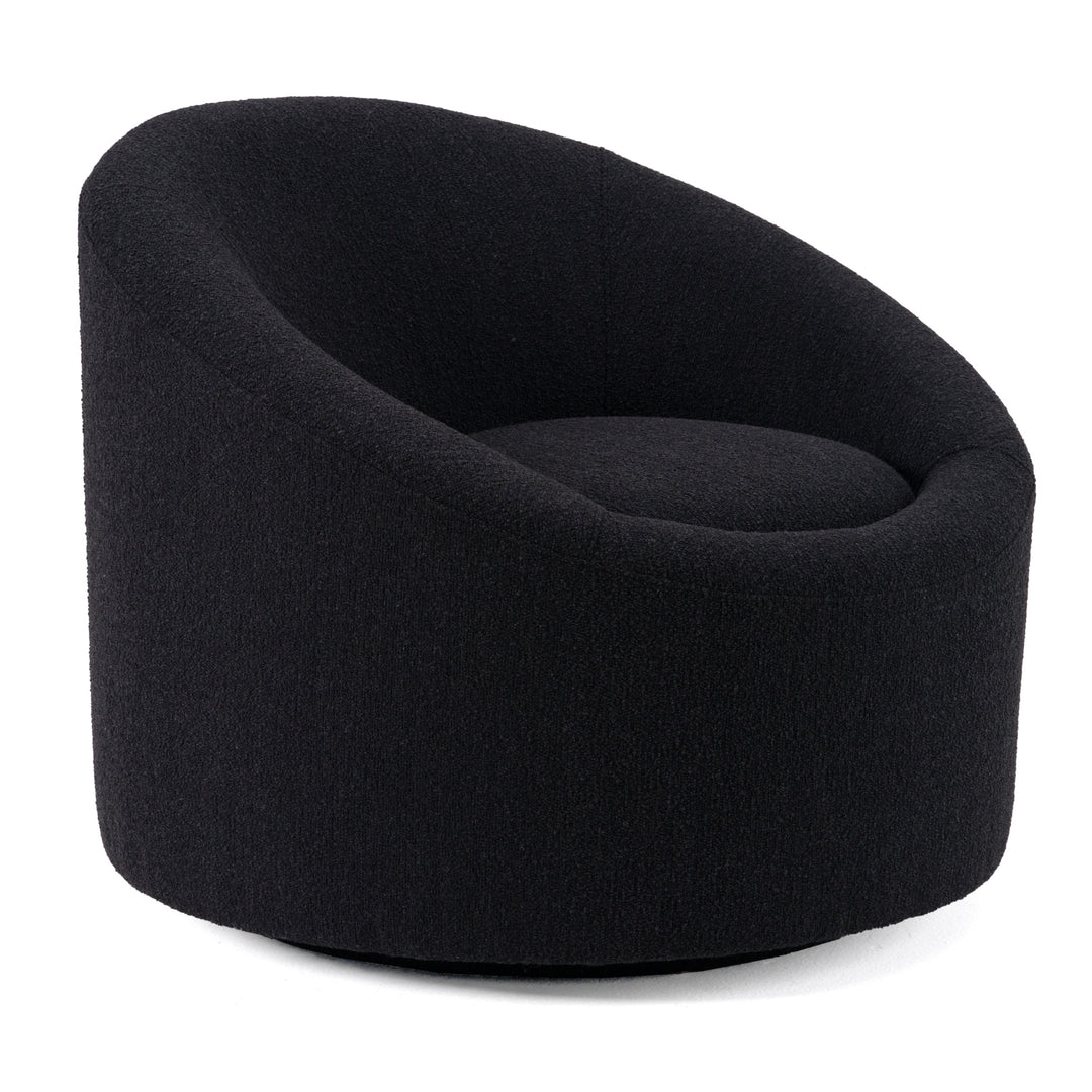 Frontier - Glam Black Fabric Accent Chair