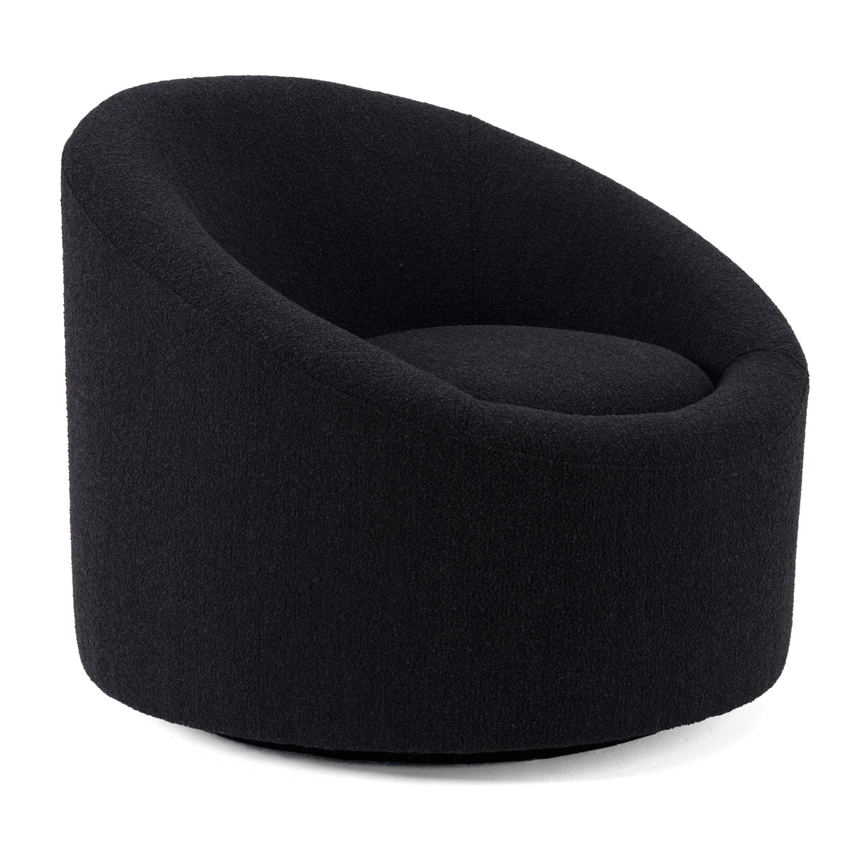 Frontier - Glam Black Fabric Accent Chair