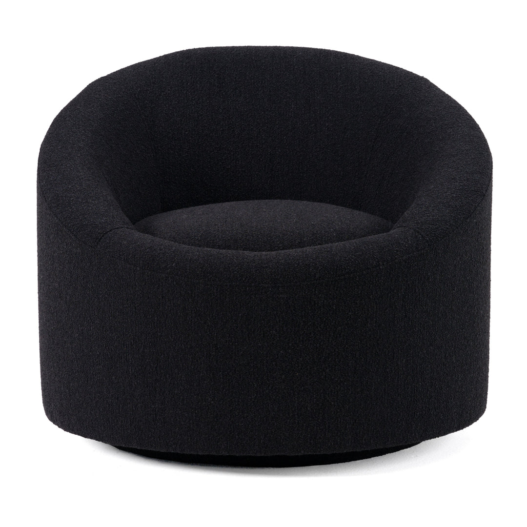 Frontier - Glam Black Fabric Accent Chair