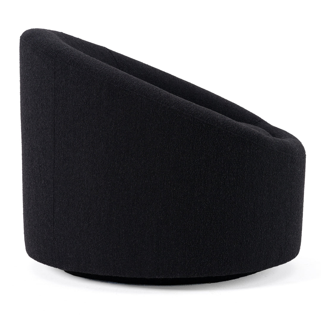 Frontier - Glam Black Fabric Accent Chair