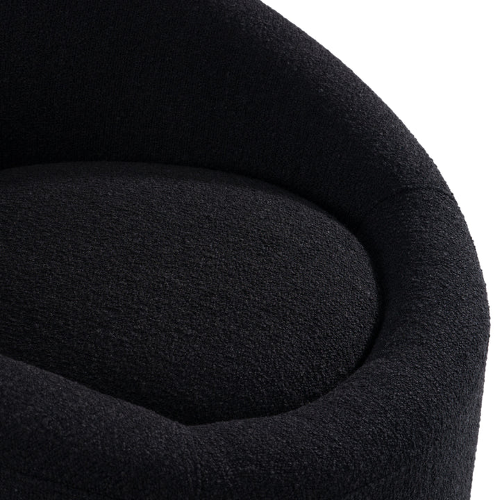 Frontier - Glam Black Fabric Accent Chair