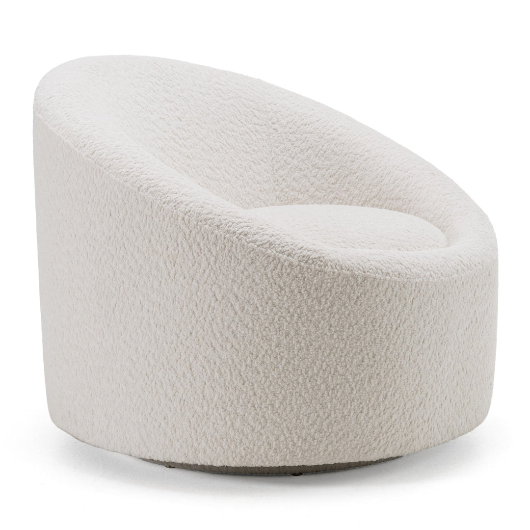 Frontier - Glam Off-White Fabric Accent Chair