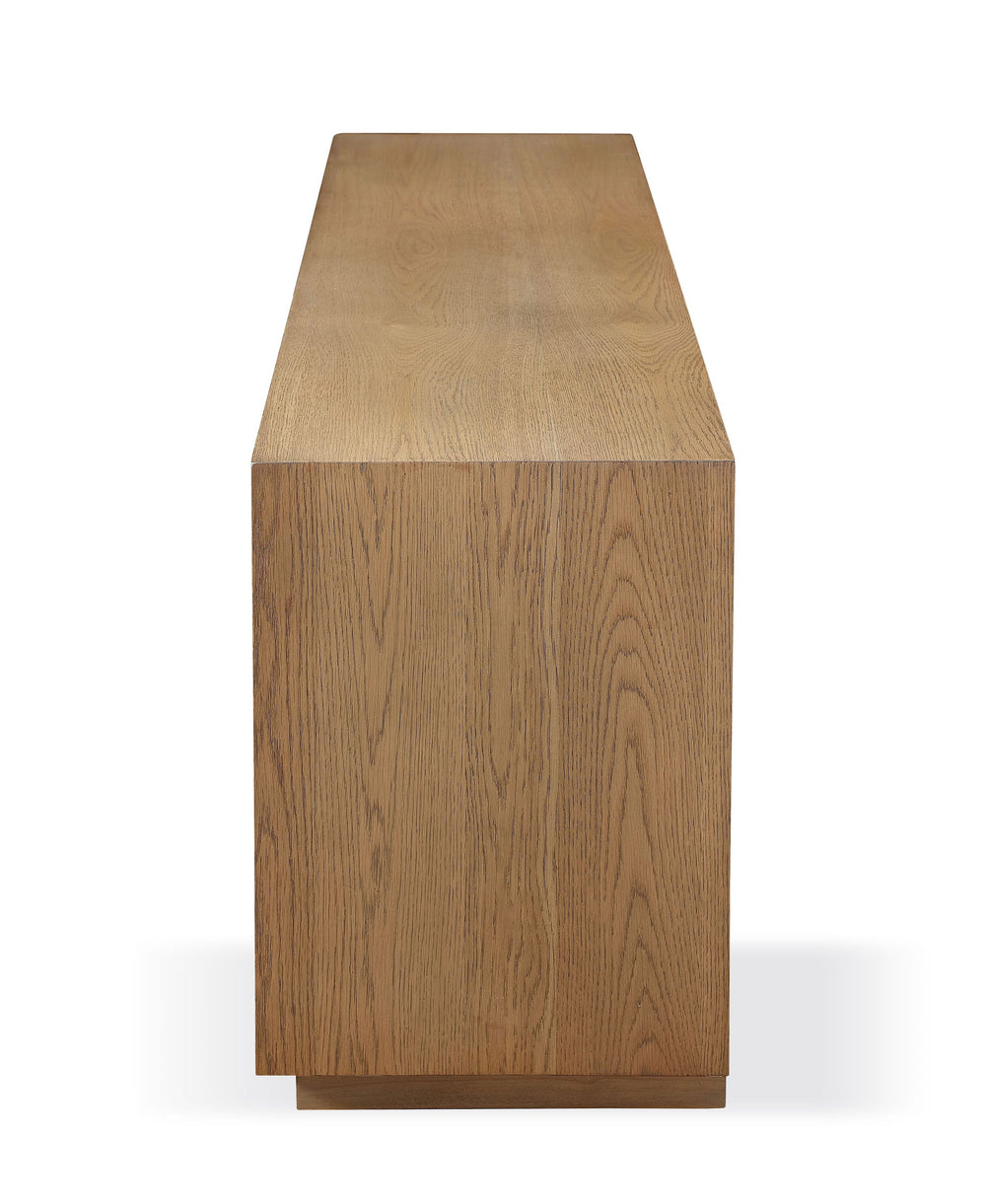 Modus Furniture Jvlh262L One Coastal Modern 84 Inch Tv Console In Bisque