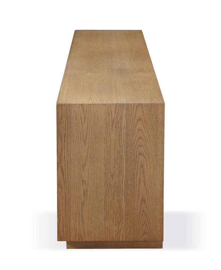 Modus Furniture Jvlh262L One Coastal Modern 84 Inch Tv Console In Bisque