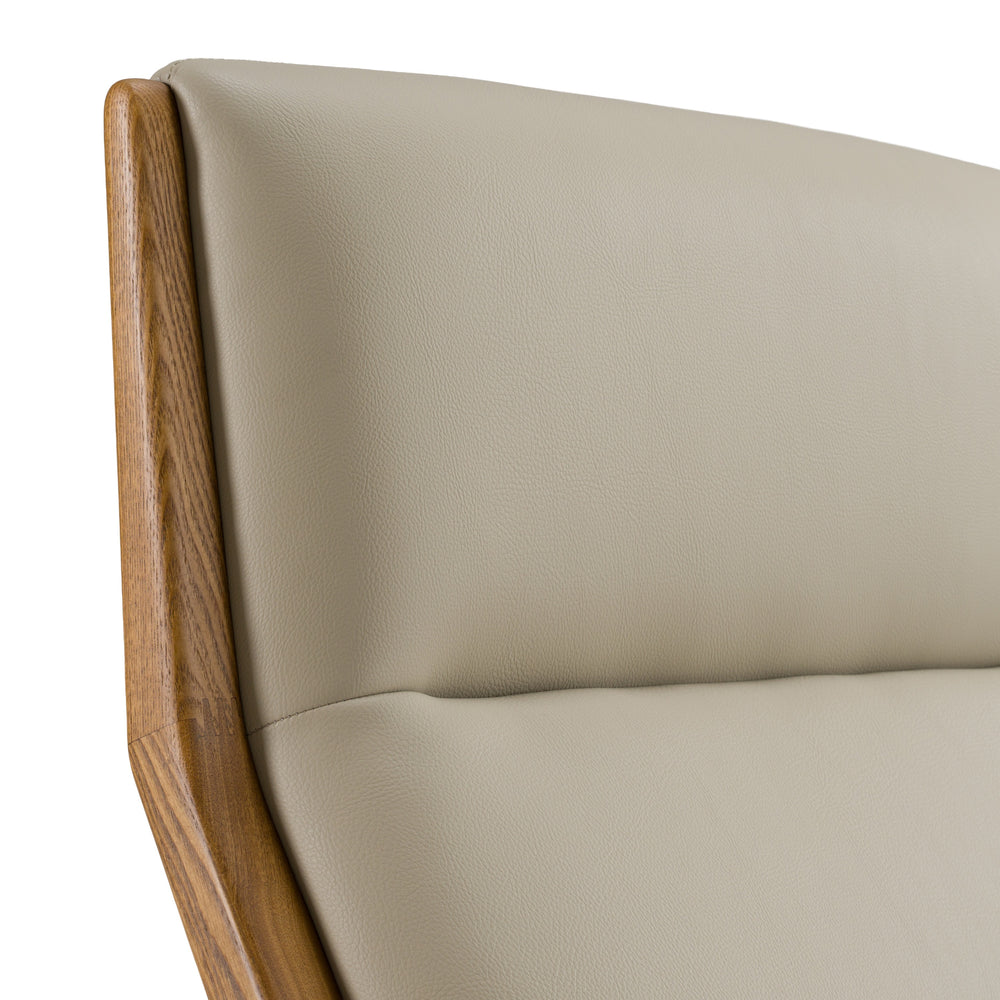 Fulton - Modern Beige Lounge Chair & Ottoman - View 6