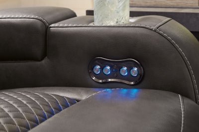 Fyne - Dyme Power Recliner - Dark Gray Reclining Chair modern furniture Contempo Furniture