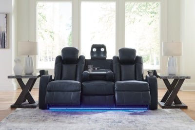 Fyne - Dyme Power Reclining Sofa - Blue Power Reclining Sofa modern furniture Contempo Furniture