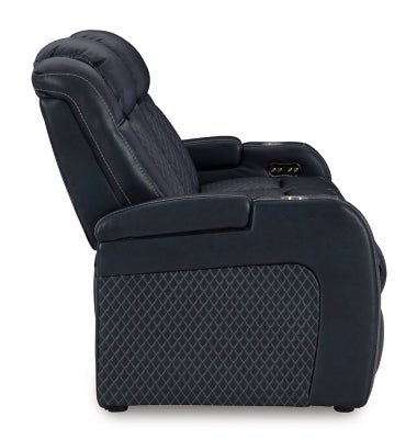 Fyne - Dyme Power Reclining Sofa - Blue Power Reclining Sofa modern furniture Contempo Furniture