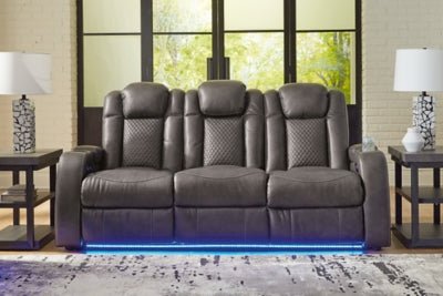 Fyne - Dyme Power Reclining Sofa - Dark Gray Power Reclining Sofa modern furniture Contempo Furniture